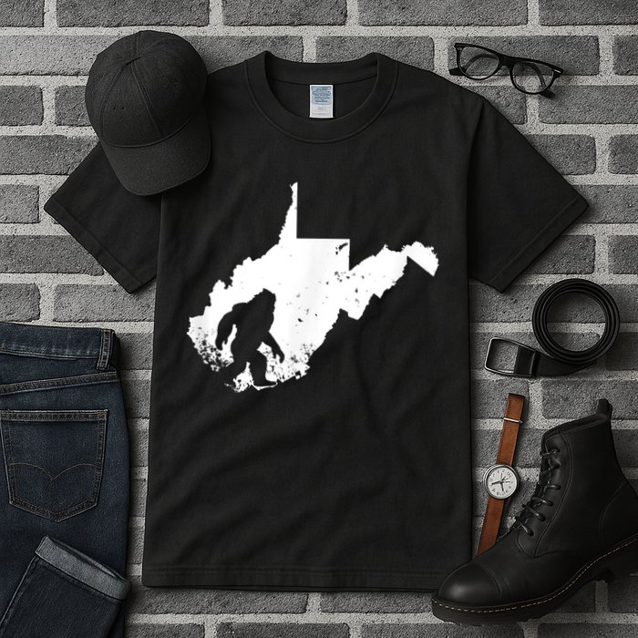 Bigfoot Sasquatch Sighted In State Of West Virginia Bigfoot Tall T-Shirt