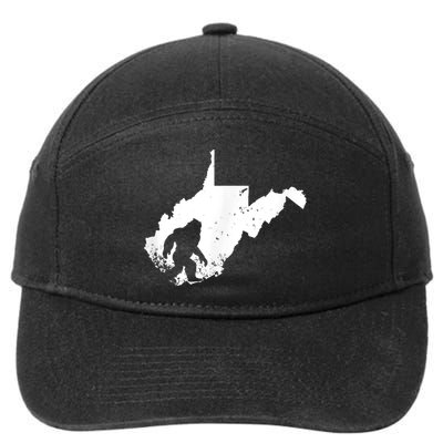 Bigfoot Sasquatch Sighted In State Of West Virginia Bigfoot 7-Panel Snapback Hat