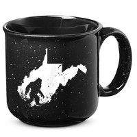 Bigfoot Sasquatch Sighted In State Of West Virginia Bigfoot 15oz Campfire Ceramic Mug