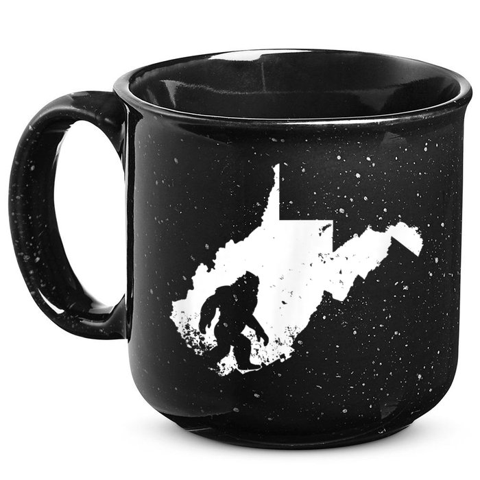 Bigfoot Sasquatch Sighted In State Of West Virginia Bigfoot 15oz Campfire Ceramic Mug