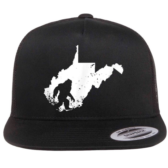 Bigfoot Sasquatch Sighted In State Of West Virginia Bigfoot Flat Bill Trucker Hat