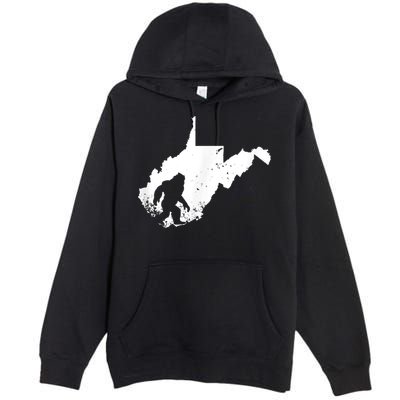 Bigfoot Sasquatch Sighted In State Of West Virginia Bigfoot Premium Pullover Hoodie