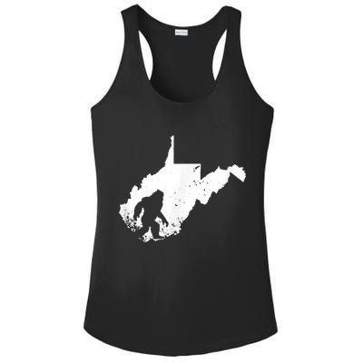 Bigfoot Sasquatch Sighted In State Of West Virginia Bigfoot Ladies PosiCharge Competitor Racerback Tank