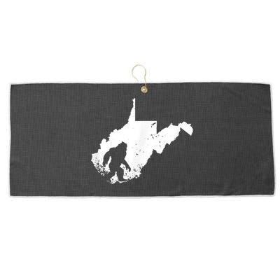 Bigfoot Sasquatch Sighted In State Of West Virginia Bigfoot Large Microfiber Waffle Golf Towel