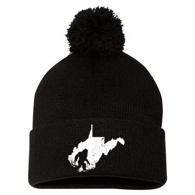 Bigfoot Sasquatch Sighted In State Of West Virginia Bigfoot Pom Pom 12in Knit Beanie