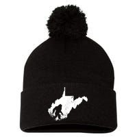 Bigfoot Sasquatch Sighted In State Of West Virginia Bigfoot Pom Pom 12in Knit Beanie