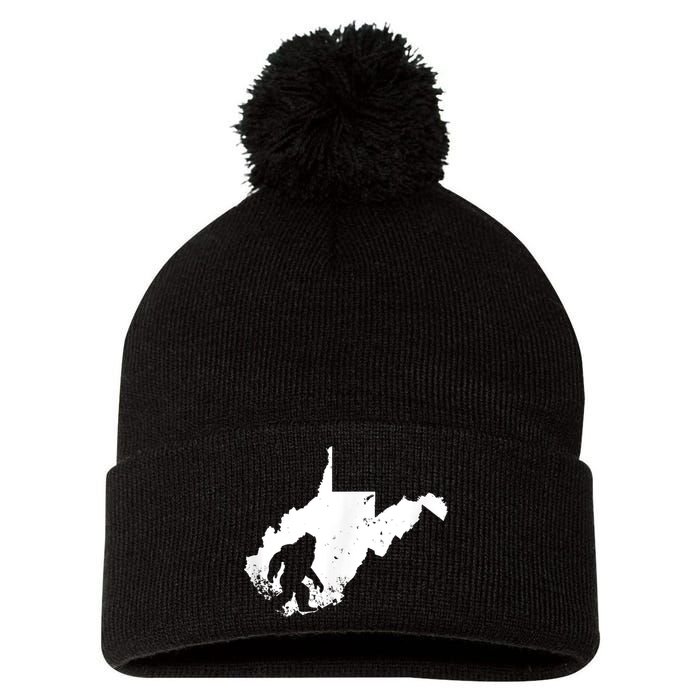 Bigfoot Sasquatch Sighted In State Of West Virginia Bigfoot Pom Pom 12in Knit Beanie
