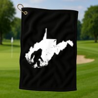 Bigfoot Sasquatch Sighted In State Of West Virginia Bigfoot Golf Towel