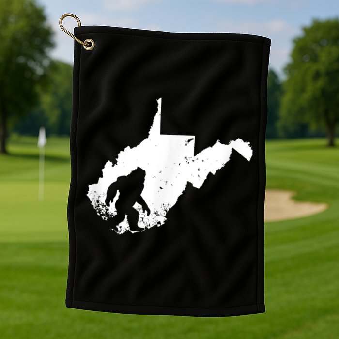 Bigfoot Sasquatch Sighted In State Of West Virginia Bigfoot Golf Towel
