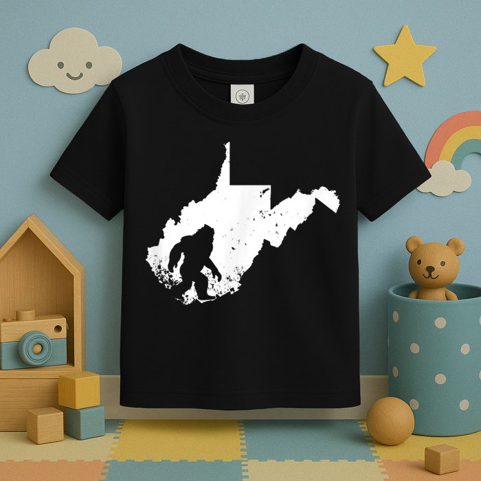 Bigfoot Sasquatch Sighted In State Of West Virginia Bigfoot Toddler T-Shirt