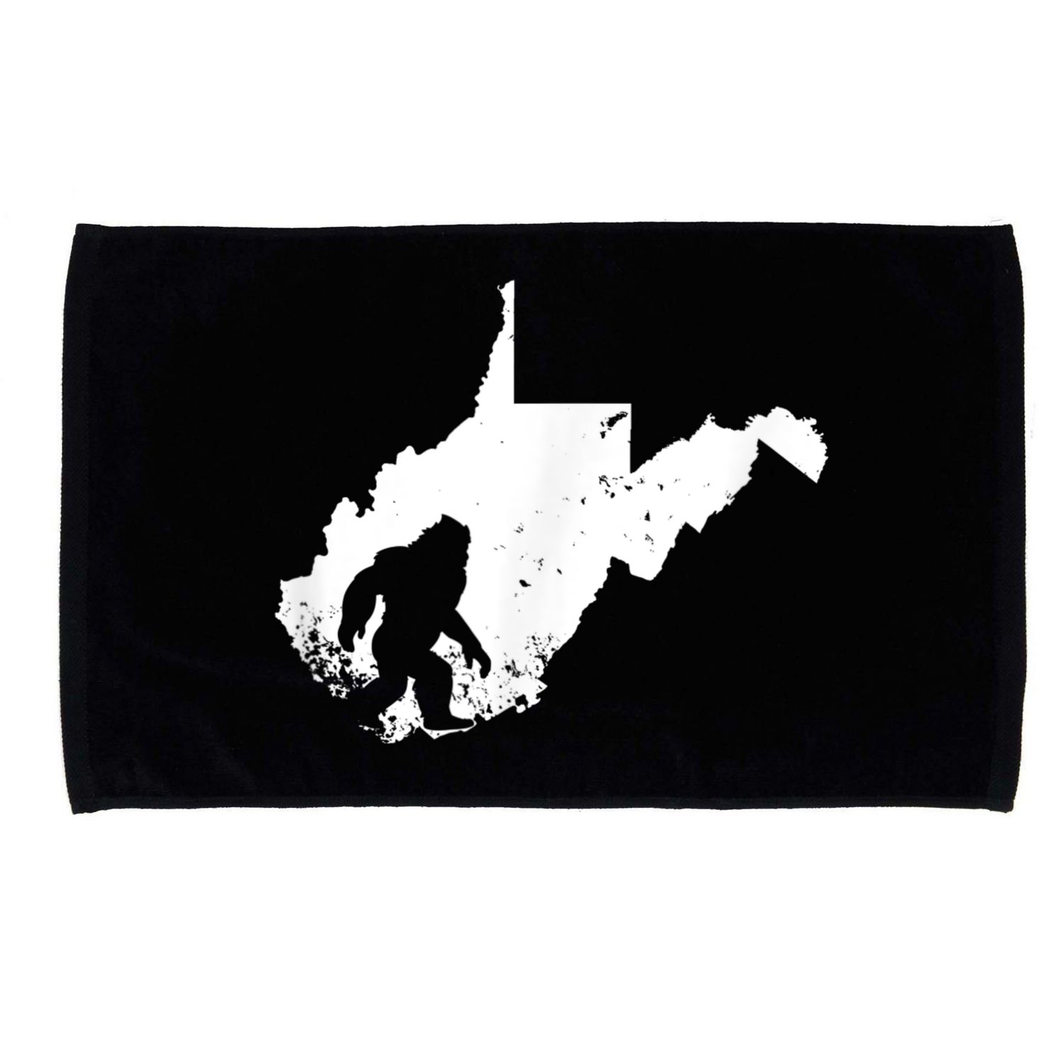 Bigfoot Sasquatch Sighted In State Of West Virginia Bigfoot Microfiber Hand Towel