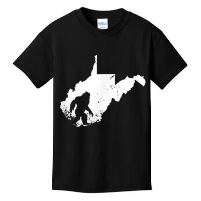 Bigfoot Sasquatch Sighted In State Of West Virginia Bigfoot Kids T-Shirt