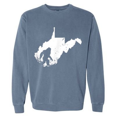 Bigfoot Sasquatch Sighted In State Of West Virginia Bigfoot Garment-Dyed Sweatshirt