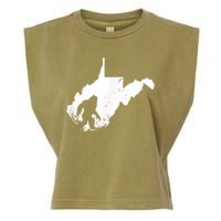 Bigfoot Sasquatch Sighted In State Of West Virginia Bigfoot Garment-Dyed Women's Muscle Tee