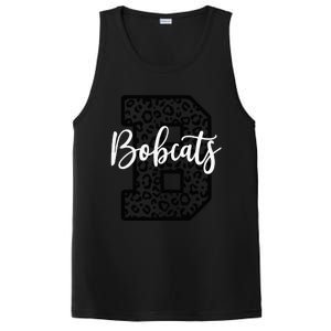 Bobcats School Spirit Leopard Sport Fan Game Day PosiCharge Competitor Tank