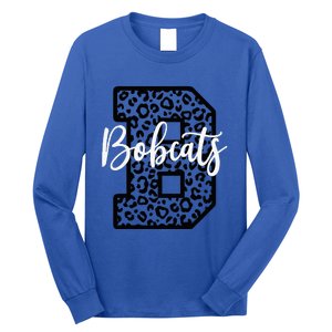 Bobcats School Spirit Leopard Sport Fan Game Day Long Sleeve Shirt