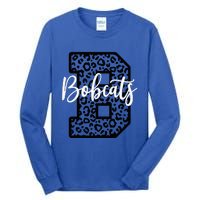 Bobcats School Spirit Leopard Sport Fan Game Day Tall Long Sleeve T-Shirt