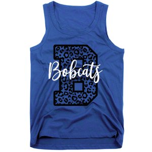 Bobcats School Spirit Leopard Sport Fan Game Day Tank Top