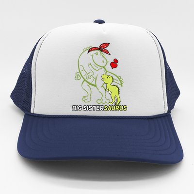 Big Sistersaurus Sister Dinosaur Baby Mother's Day Trucker Hat