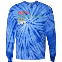 Best Shrimp Sushi Dad Ever Gift Retro Vintage Funny Gift Tie-Dye Long Sleeve Shirt