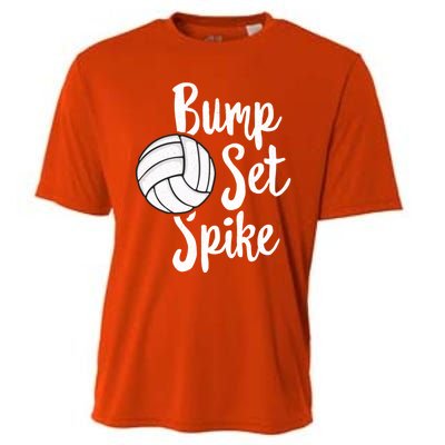 Bump Set Spike Volleyball Great Gift Player Team Cooling Performance Crew T-Shirt