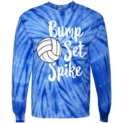 Bump Set Spike Volleyball Great Gift Player Team Tie-Dye Long Sleeve Shirt