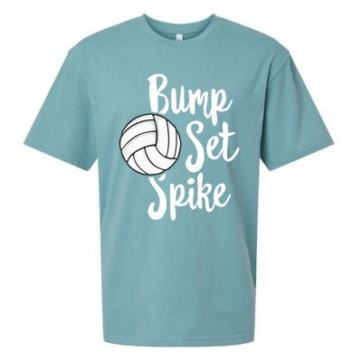 Bump Set Spike Volleyball Great Gift Player Team Sueded Cloud Jersey T-Shirt