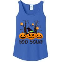 Boo Squad Scary Pumpkin Funny Halloween Costume Gift Ladies Essential Tank