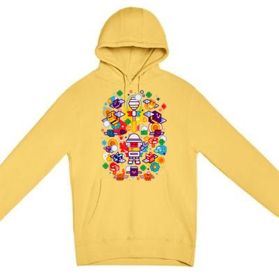 Bee Swarm Simulator Merch Stylized Beekeeper Premium Pullover Hoodie