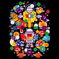 Bee Swarm Simulator Merch Stylized Beekeeper City Backpack