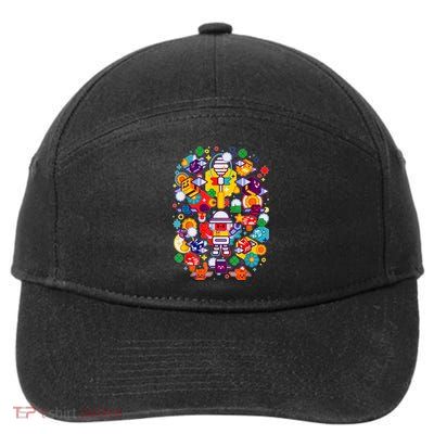 Bee Swarm Simulator Merch Stylized Beekeeper 7-Panel Snapback Hat