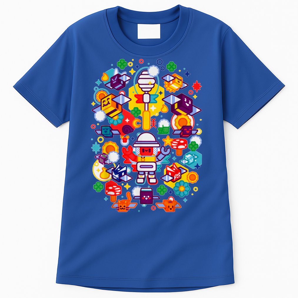 Bee Swarm Simulator Merch Stylized Beekeeper Tall T-Shirt