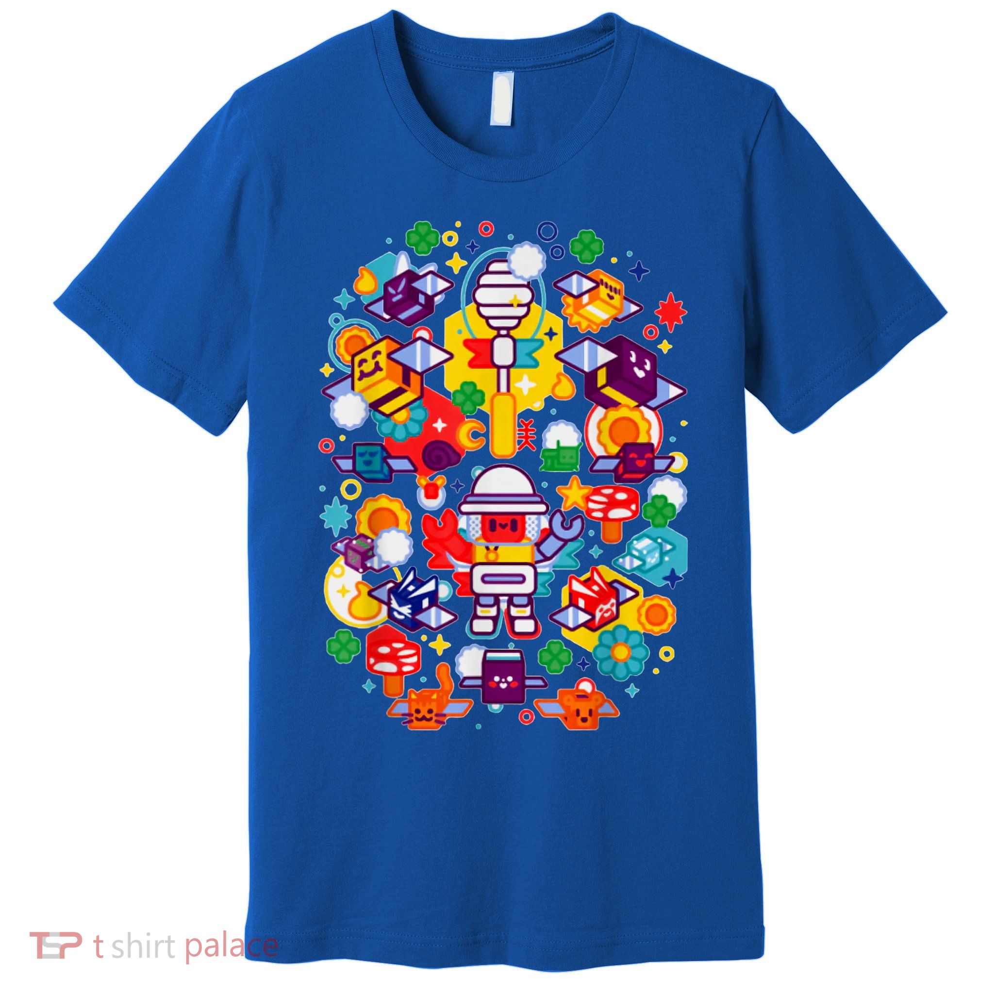 Bee Swarm Simulator Merch Stylized Beekeeper Premium T-Shirt