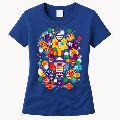 Bee Swarm Simulator Merch Stylized Beekeeper Womens T-Shirt