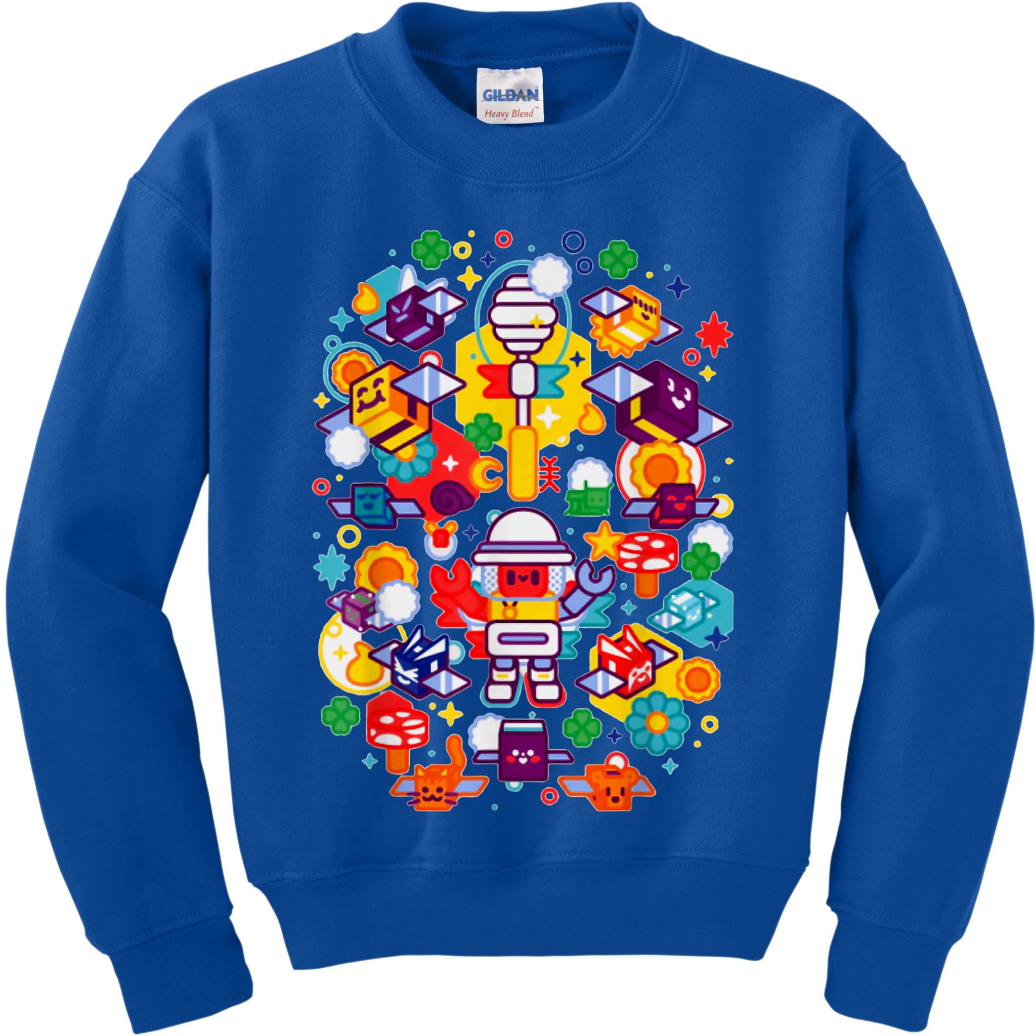 Bee Swarm Simulator Merch Stylized Beekeeper Kids Sweatshirt