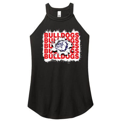 Bulldogs School Sports Fan Team Spirit Women’s Perfect Tri Rocker Tank