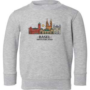 Basel Switzerland Skyline Toddler Sweatshirt