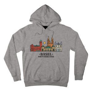 Basel Switzerland Skyline Tall Hoodie