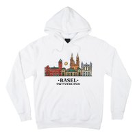 Basel Switzerland Skyline Hoodie