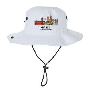 Basel Switzerland Skyline Legacy Cool Fit Booney Bucket Hat