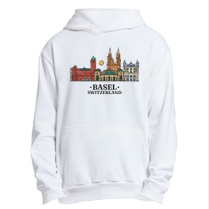 Basel Switzerland Skyline Urban Pullover Hoodie