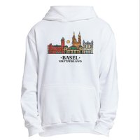 Basel Switzerland Skyline Urban Pullover Hoodie