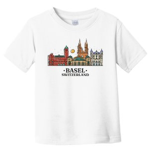 Basel Switzerland Skyline Toddler T-Shirt