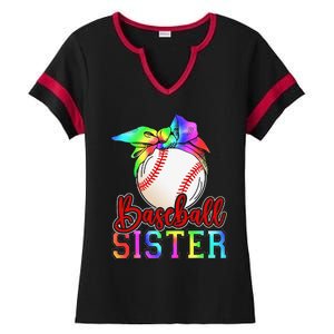 Baseball Sister Shirt Leopard Heart Mothers Day Girls  Ladies Halftime Notch Neck Tee