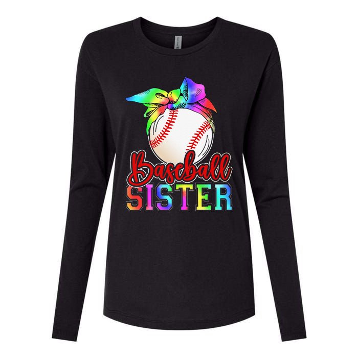 Baseball Sister Shirt Leopard Heart Mothers Day Girls  Womens Cotton Relaxed Long Sleeve T-Shirt