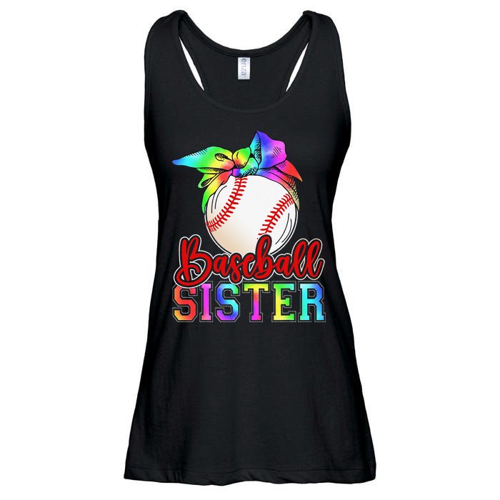 Baseball Sister Shirt Leopard Heart Mothers Day Girls  Ladies Essential Flowy Tank