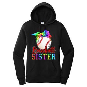 Baseball Sister Shirt Leopard Heart Mothers Day Girls  Women's Pullover Hoodie