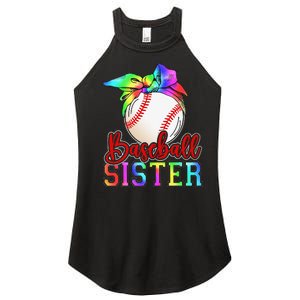 Baseball Sister Shirt Leopard Heart Mothers Day Girls  Women's Perfect Tri Rocker Tank