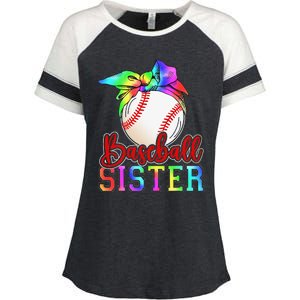 Baseball Sister Shirt Leopard Heart Mothers Day Girls  Enza Ladies Jersey Colorblock Tee