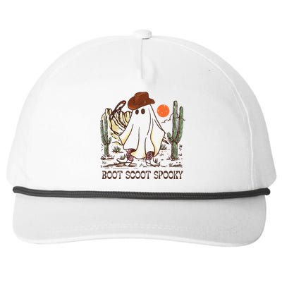 Boot Scoot Spooky Ghost Western Cowboy Ghost Halloween Snapback Five-Panel Rope Hat